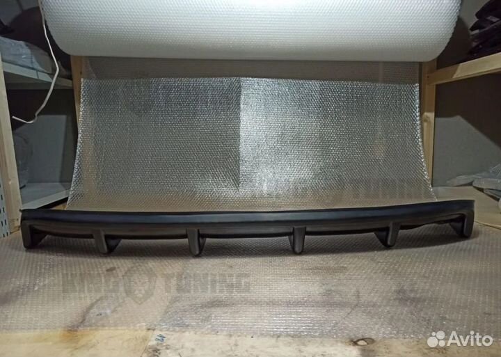 Диффузор на бампер Фольксваген Поло (под покраску)