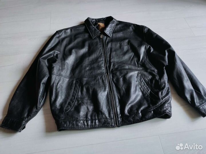 Gear workwear leather bomber jacket vintage