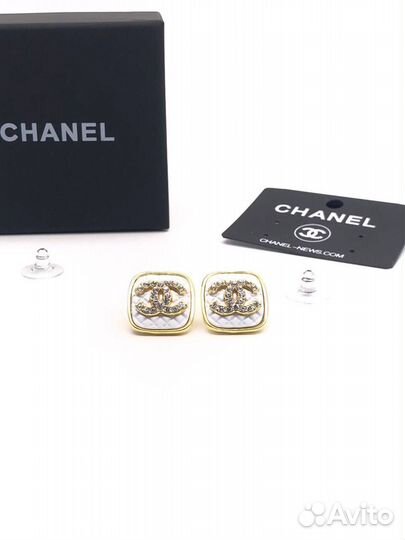 Серьги chanel