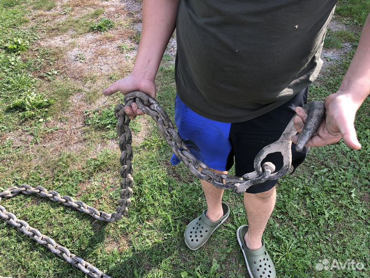 Цепь якорная с крюком