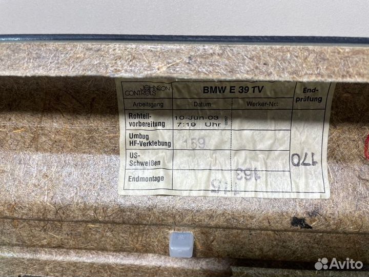 Карта дверная передняя правая Bmw 525I Lci E39