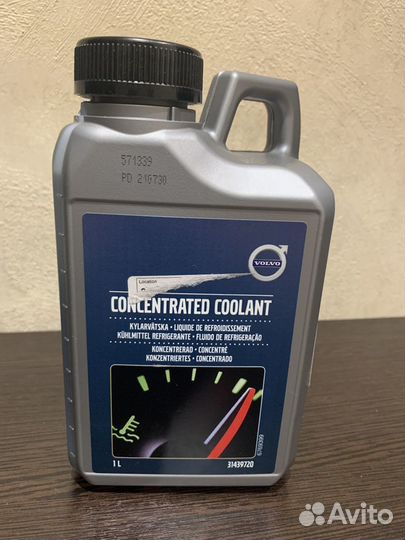 Антифриз концентрат, зелёный Volvo 31439720