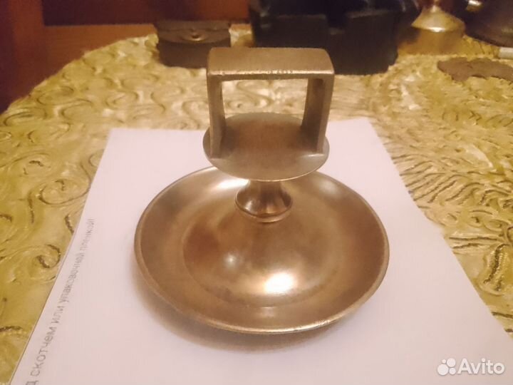 Бронзовая спичечница. Юдинъ. До 1917 г