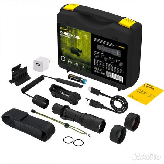 Фонарь для охоты armytek dobermann extended SET