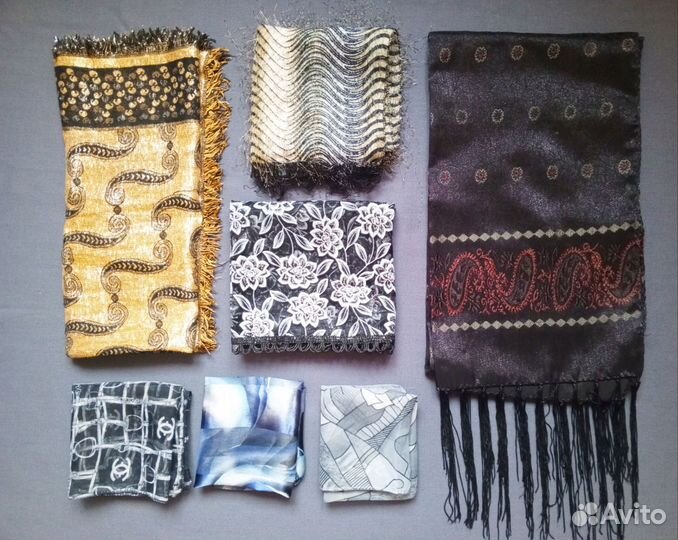 Шарфы платки палантины пакетом