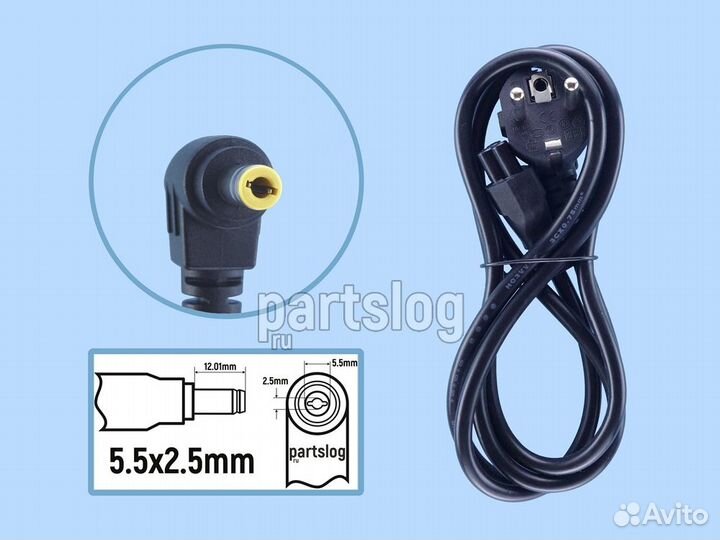 Блок питания для Asus 19V 4.74A 5.5x2.5mm 90W TopO