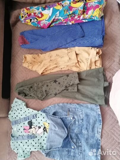 Вещи пакетом для девочки 110-122