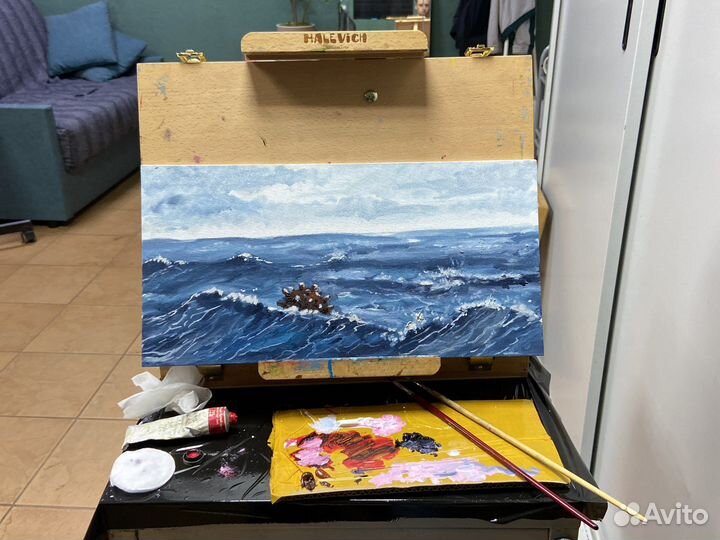 Картина маслом на холсте 40х20