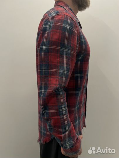 Мужская рубашка zara в клетку
