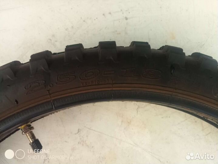 Шина с камерой к мопеду 2.50 R18