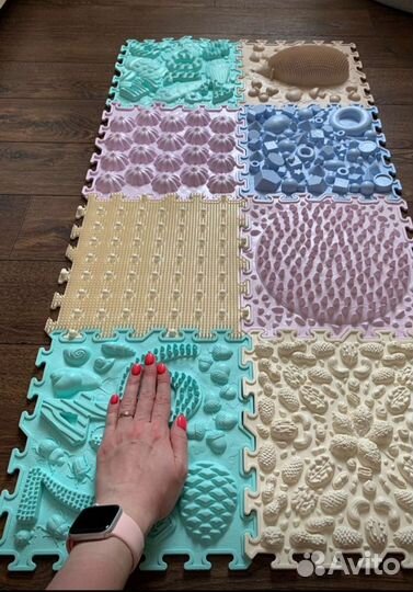 Детский развивающий коврик-пазл ортоша