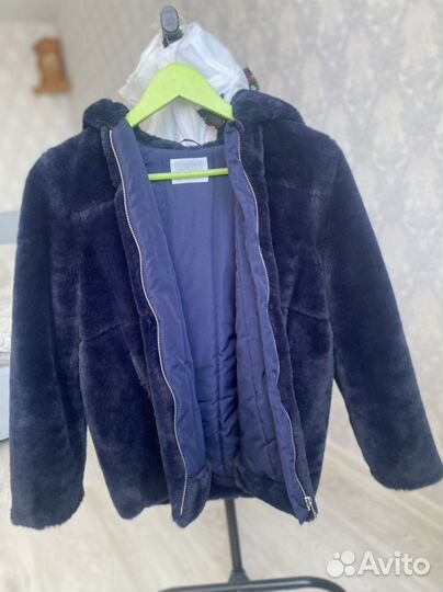 Шуба zara из искусственного меха