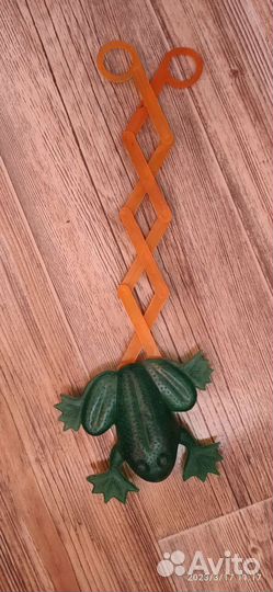 Игрушка детская лягушка ножницы СССР