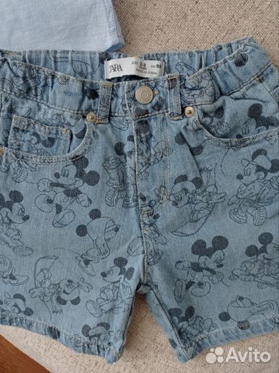 Комплект рубашка Acoola и шорты Zara р.98