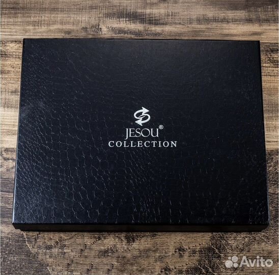 Мужской подарочный набор 6 в 1 из натуральной кожи