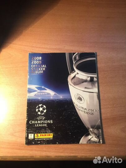 Альбом panini uefa 2008-2009