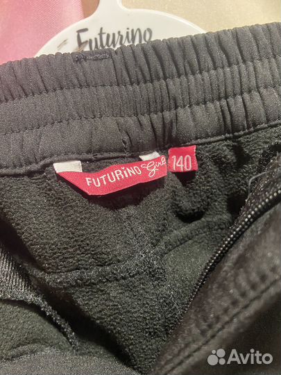 Теплые брюки на девочку