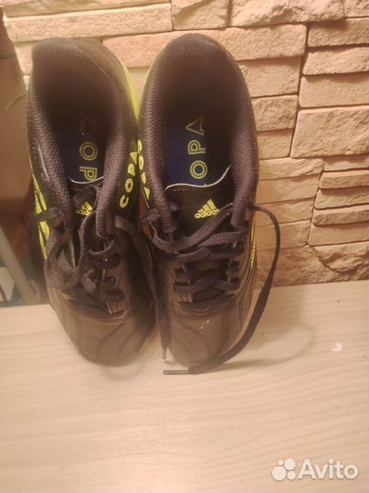 Бутсы copa sense.4 FxG J cblack/syello 35 размер