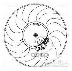 Вентилятор радиатора LADA 2190 Гранта (15) (без