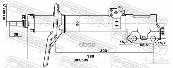 Амортизатор передний правый GAS.twin tube 01664