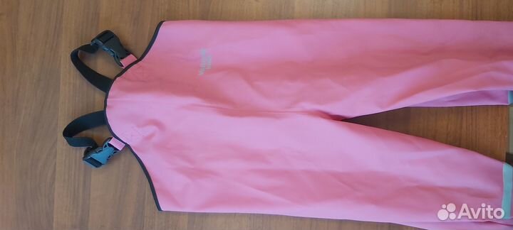 Детский розовый полукомбинезон (104)