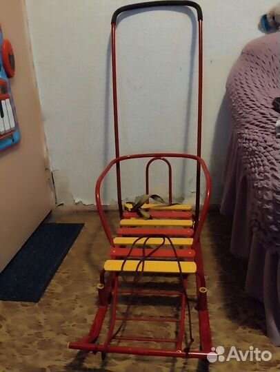 Детские санки с колесами