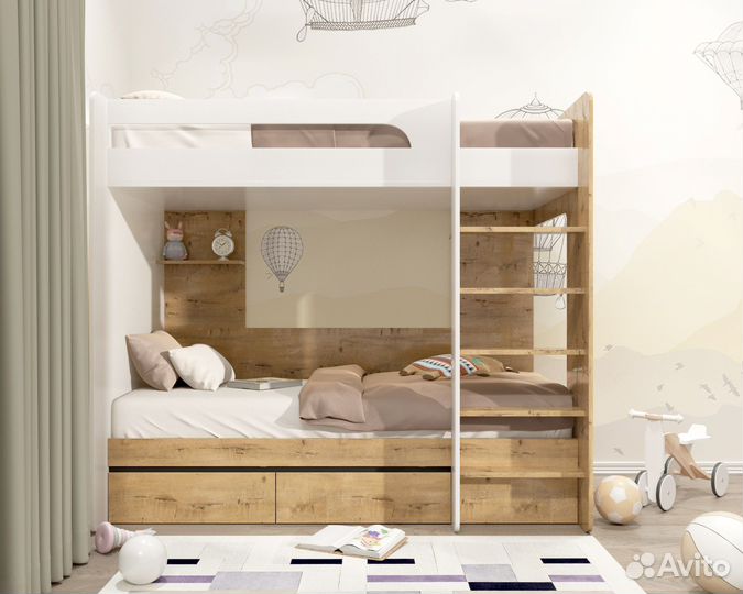 Кровать двухьярусная