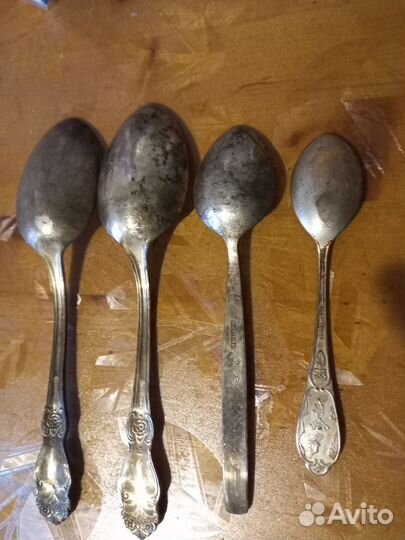 Столовые приборы СССР. Мельхиор. Ложки