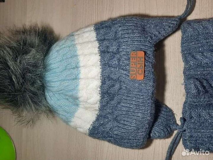 Шапка детская зимняя со снудом