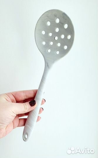 Кухонная утварь половник, шумовка, лопатка силикон