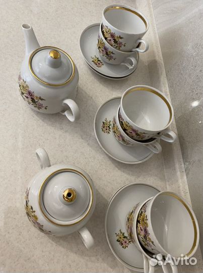 Чайный Рижский сервиз Советский Союз