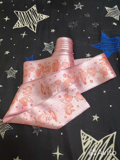 Лента на выписку для девочки