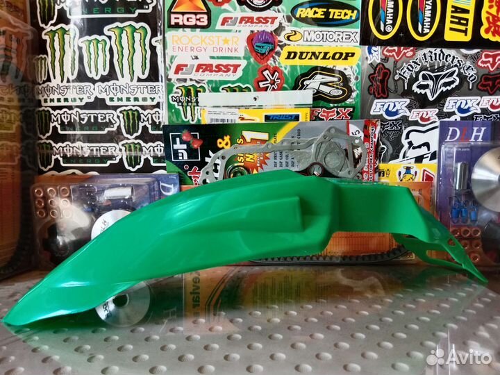 Крыло на кроссовый мотоцикл зеленое