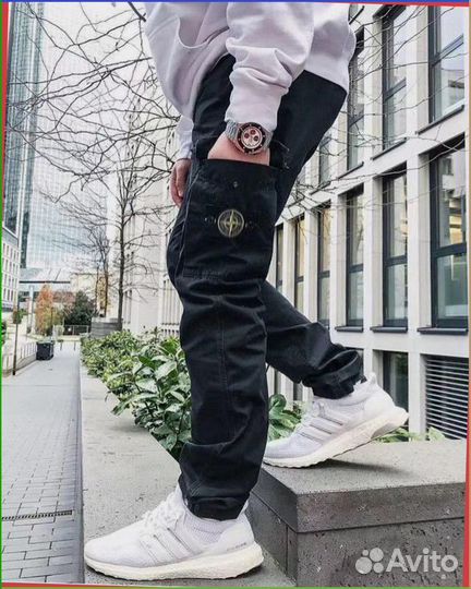 Спортивные карго штаны Stone Island (качество lux)