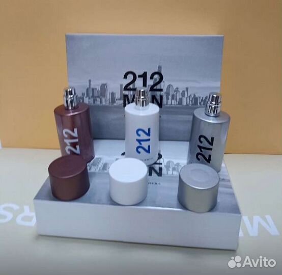 Набор 212 men Carolina Herrera,3*30ml