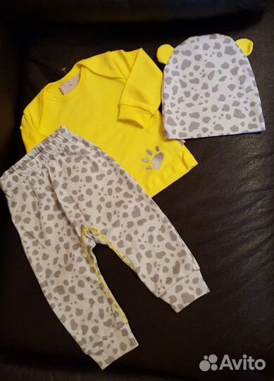 Костюм тройка для малыша 68 см