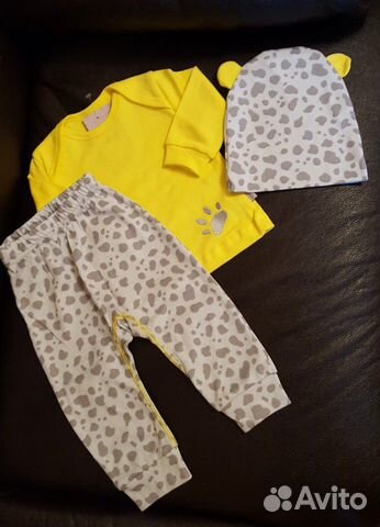 Костюм тройка для малыша 68 см