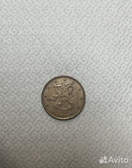 Монета 5 euro cent