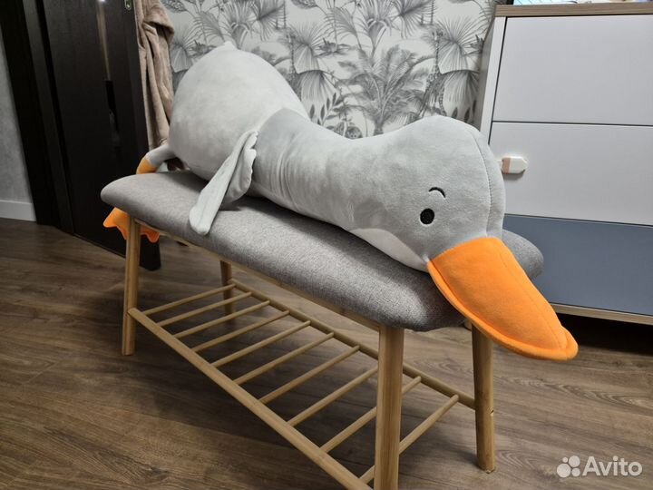 Мягкая игрушка Серый Гусь