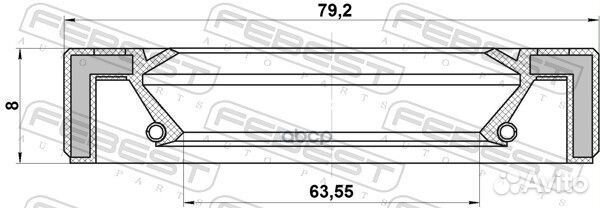 Сальник привода mazda CX-7/CX-9 06-13 95GAY-657