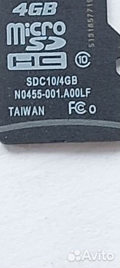 Карта памяти MicroSD 4 гб