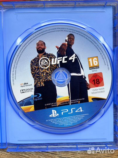 Диски на ps4 ufc 4
