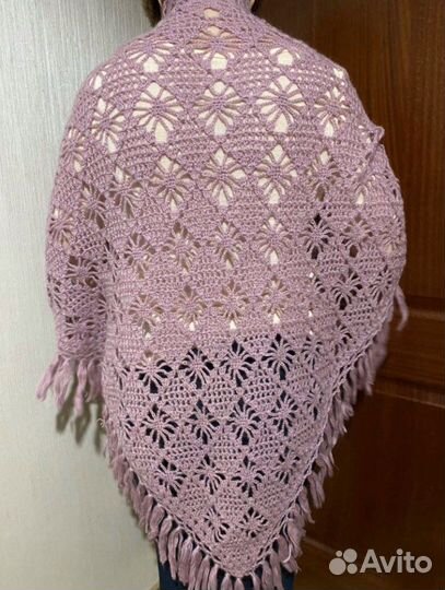 Шаль 100 шерсть