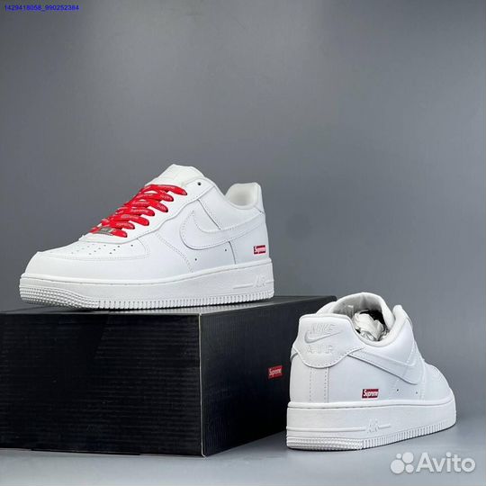 Кроссовки Nike Air Force 1 Low & Supreme (Арт.82312)