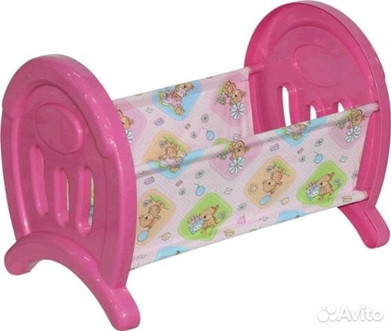 Новая игрушка Кроватка для кукол большая