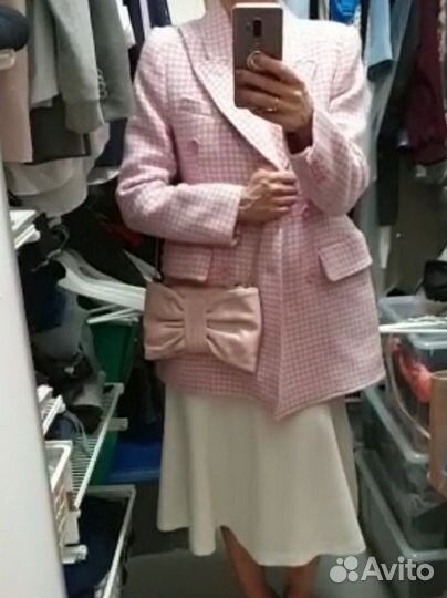 Сумка клатч натуральная кожа Red Valentino