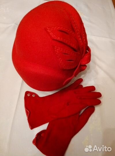 Шляпка+перчатки