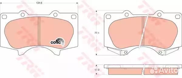 Колодки тормозные дисковые перед