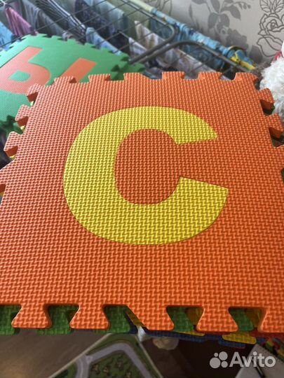 Детский коврик пазл 47шт 30*30