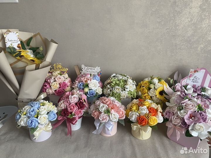 Букет из мыльных цветов на 1 сентября учителю